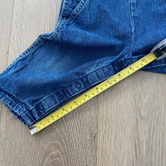 Vintage OshKosh B’Gosh Overalls 18 Months Vestbak Denim Blue Toddler Snap Crotch - Picture 7 of 12